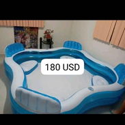 Piscina inflable, se da con el motor para inflarla - Img 56981092