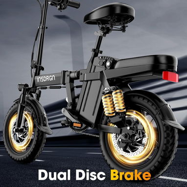 🚴 Bicicleta Eléctrica Plegable 14”   1500W Pico 48V 16Ah Autonomía Extendida y Frenos de Disco - Img 123190581