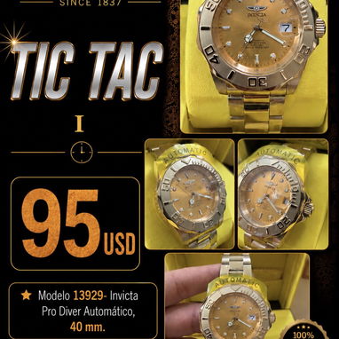 Relojes Invictas de mujer y hombre - 9/20