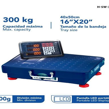 ⚡Pesa Digital de 40kg, configurable para Precio/Peso. Recargable y Portatil - 📞58504201 - Img 113277263