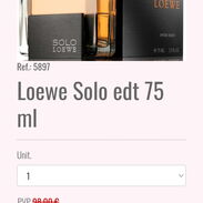 Perfume edt Solo de Loewe  de hombre original y sellado en su caja 60usd - Img 45628378