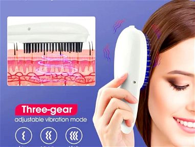 Peine Masajeador infrarrojo eléctrico con vibración para estimular el crecimiento del cabello. Nuevos en caja. - Img 68024892