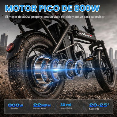 Bicicleta electrica plegable ASKGO - 2/7