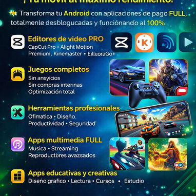INSTALACIÓN DE APPS PREMIUM FULL PARA ANDROID +53 54266893 ¡Todo desbloqueado, sin límites y listo para usar! - Img 121289579
