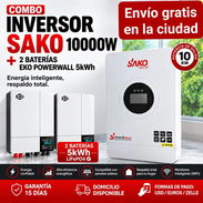 Inversor híbrido Sako 10Kw (110v) + 2 Baterías Eko de 5kwh - Img 57297989
