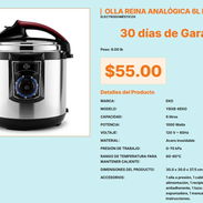Olla Reina EKO 6L Olla Antiadherente Interna, Olla Reina EKO 6L Taza Medidora y Espumadera VPT#-0514 - Img 55676353