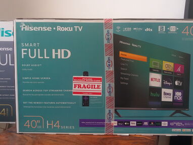 Televisor de 40 pulgadas Smart tv marca Hisense. Nuevo en su cajaTelevisores de 40 pulgadas, marca Hisense Smart TV Roku - Img 63370169