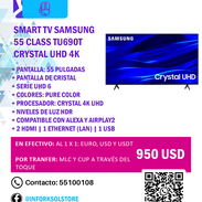 Smart TV Samsung 55 Class TU690T Crystal UHD 4K nuevo a estrenar | 950USD | 55 Pulgadas | Pantalla de Cristal - Img 45199809