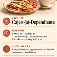 Vacante: Cajero-Dependiente (ubicación Vedado) - Img 57845979