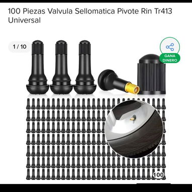Vástago de válvula de neumático sin cámara (universal) - Img 117096251