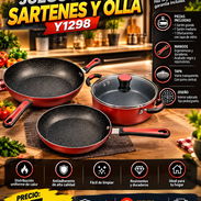 🥘 A COCINAR SE HA DICHO 🥘 JUEGO DE SARTENES Y OLLA Y1298. TENEMOS MENSAJERÍA CON FACTURA. 📲 54833699 - Img 57276415