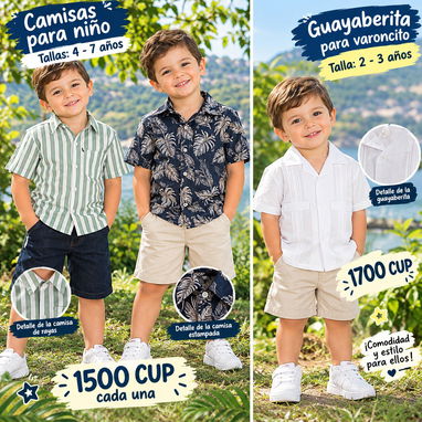 Conjuntos y camisas excelente estado para varoncito de 3 a 6 años - 4/9