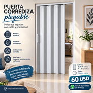 Puerta corrediza plegable — 60USD Medidas: 2.3m de alto x 1m de ancho Una solución práctica para separar espacios - Img 57893476