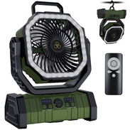 Ventilador recargable F6 ( naranja, negro y verde) - Img 56768971