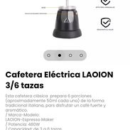 Cafetera Eléctrica LAOION 3/6 tazas. Capacidad: de 3 a 6 tazas - Img 57351872