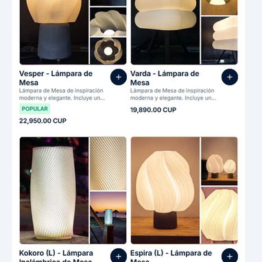 Venta y creación de Lamparas de mesa, colgantes y apliques - 2/5