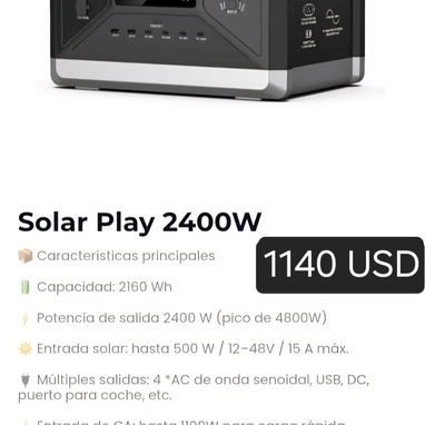SOLUCIONES CONTRA APAGONES - ESTACIONES DE ENERGIA ⚡️ECOFLOW DELTA 3 CLASSIC, DELTA 3, ESTACION PULSAR Y SOLAR PLAY - 4/4