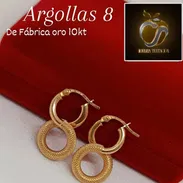 Variedad de modelos de argollas de oro 10k - Img 55875266