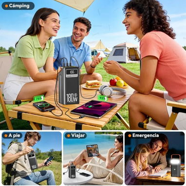 Power bank de 80000mAh súper rápida 180W. Brujula - 7/7
