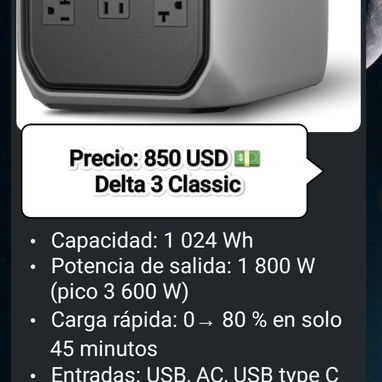 Ecoflow Delta 3 Clássic y mas... - Img 116870784