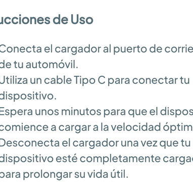 Cargador de carro USB Tipo C 20W. Carga rápida - 1Hora GAR156 💚 🌐 $4.96 - 5/7