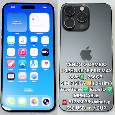 Ganga vendo o Cambio , Iphone 17 pro max , libre , nuevo , con sim fisica , solo 1450 usd , 51283035 - Img 127674345