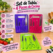 Set de tabla de picar y cuchillos en 3000 cup - Img 57507478