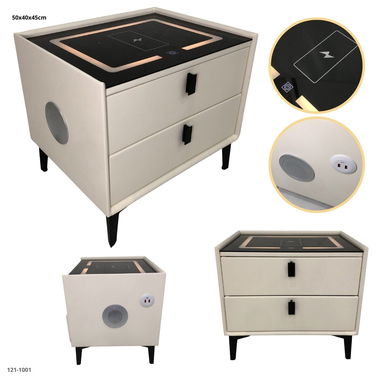 MESA DE NOCHE INTELIGENTE SMART (2 GAVETAS) - Img 123616922