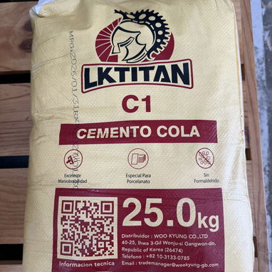 Cemento Porcelanico Gris Cola LKTITAN 25kg - Img 124421835