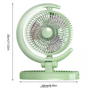 Ventilador + lámpara LUNA-recargable batería interna de 1200mAh-Nuevo - Img 50534574