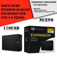 Disco Duro Externo Seagate Expansion 8TB USB 3.0 Negro "Nuevo Sellado" - Img 55767913