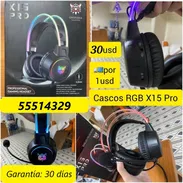 CASCOS RGB ONIKUMA X15 PRO, ENTREGA DE FACTURA. VARIEDAD DE TECNOLOGÍA, ELECTRODOMÉSTICOS, CELULARES, ETC - Img 53144234