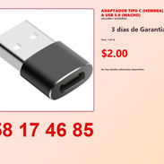 ADAPTADOR TIPO C (HEMBRA) A USB 3.0 (MACHO) - Img 54822368