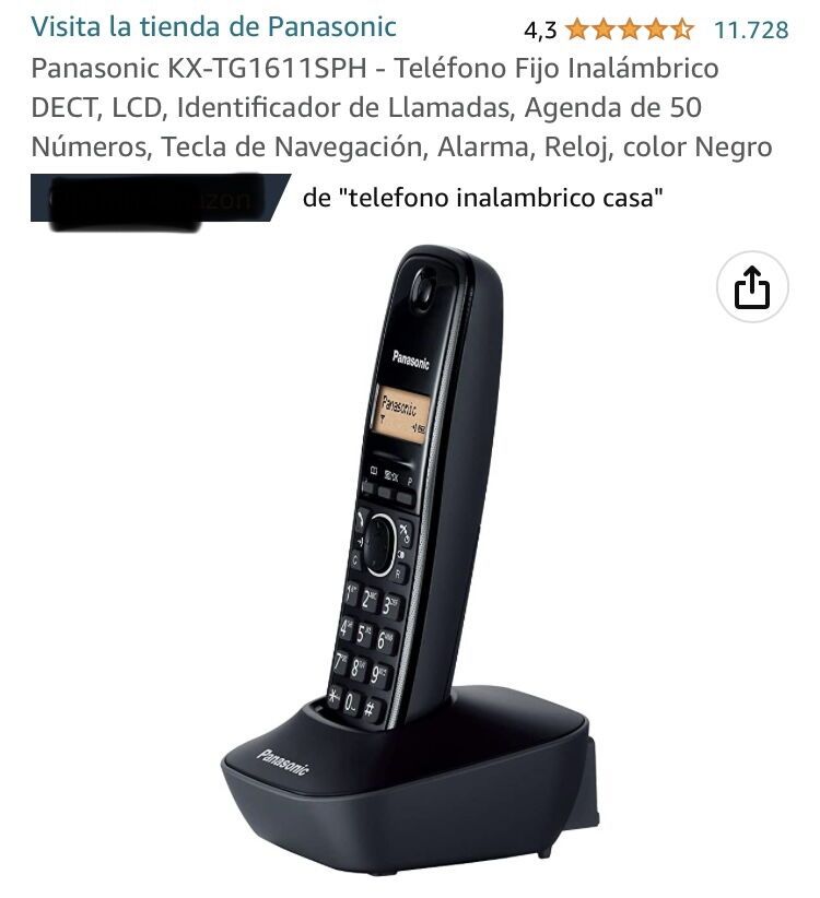 Telefono Inalambrico con Identificador PANASONIC