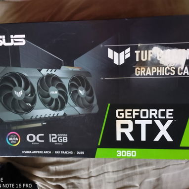Vendo una 3060 de 12gb TUF rgb de uso con sus cajas y accesorios en 220 usd soy de playa, escribir al 56578961 - Img 124877013