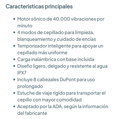 Cepillo de dientes eléctrico Aquasonic Black Series con 8 cabezales y estuche de viaje 🌐 - 5/7