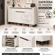 👑zapatera d madera PVC ideal para recibidores 200usd - Img 57926492