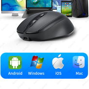 Aieach-mouse inalámbrico recargable tipo C,  con Bluetooth, mouse ergonómico para ordenador, portátil, MacBook - Img 45620059