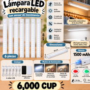 Lámpara led con sensor de movimiento recargable - Img 57891335