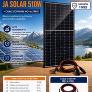🚨 COMBO PANEL SOLAR JA SOLAR 510W + CABLE ECOFLOW 2.5M MC4 a XT60i 🚨 - Img 57126762
