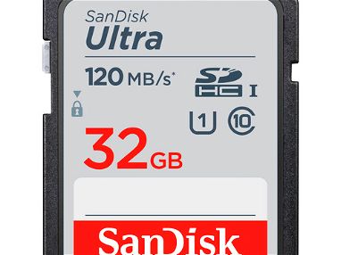 TARJETAS SDHC SANDISK DE 32 GB, MEMORIAS USB DE 1,000 GB Y CORREA PARA CAMARA CANON. - Img main-image-45641871