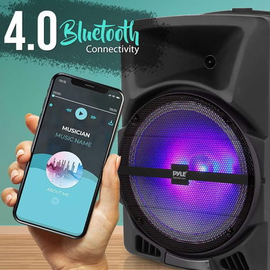 Pyle Sistema de Bocina PA Port谩til Bluetooth 800W - Altavoz DJ con Subwoofer de 12". Entrada USB, SD, AUX y Micr贸fono 馃寪 - Img 127560298