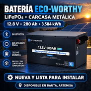 Batería Eco-Worthy de 12.8V 280Ah para un total de 3.584Kwh. Ideal para los apagones, 650USD. Interesados al WhatsApp, o - Img 57313680