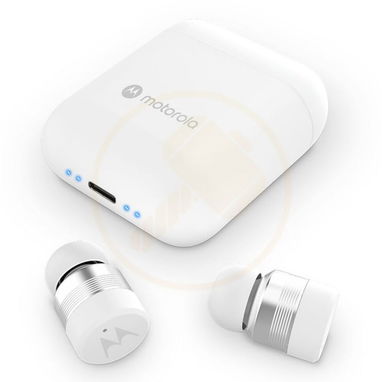 Audífonos Inalámbricos Motorola Moto Buds 120 Bluetooth Con Micrófono Estuche Carga IPX5 Blanco 🔶 $42 - 2/3