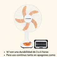 VENTILADORES RECARGABLES 16 PULGADAS DE MESA CON PANEL SOLAR se acetptan pagos por Zelle y cash - Img 51333413