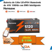 Oferta de baterías lifepo4 51.2v 100ah y 48v100ah - Img 57009064