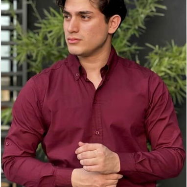 Camisas roja de vestir de mangas largas 58547627 - Img 119202539