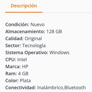 Laptop HP 14", Procesador Intel N150 (Modelo: 14-dq6105dx) 4 GB RAM, 128 GB UFS - Plateado (Nuevo) 🔶 $285 - 5/5