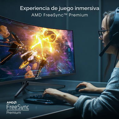 ☎️53544655 🛵 Entrega Gratis ⭐Monitor Curvo Ultra Ancho Sceptre 34” WQHD 180Hz ⭐ - Img 119103120