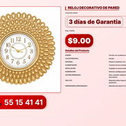 RELOJ DECORATIVO DE PARED VPT-0241 - Img 56216398